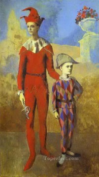  acrobat art - Acrobat and Young Harlequin 1905 Pablo Picasso